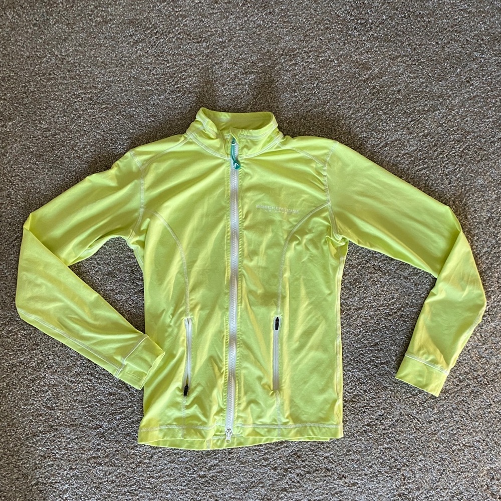 Neon Yellow Zip Up